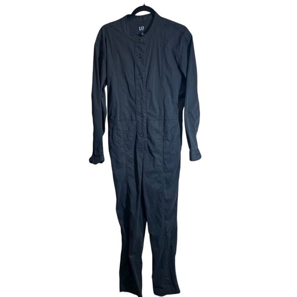 GAP Pants - Gap women’s coveralls jumpsuit black long sleeve size 10 tall